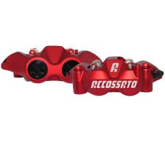 PinzeFreno Radiale Accossato Forgiata Monoblocco Interasse 108 mm Con Pistoni in Alluminio colore anodizzato