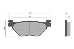 PASTIGLIE FRENO BRAKE PADS POSTERIORI