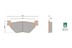 PASTIGLIE FRENO BRAKE PADS MHR SYNT
