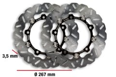 COPPIA DISCHI FRENO WHOOP DISC ø ESTERNO 267 - SPESSORE 3,5 MM