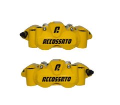 Pinza Freno Radiale Accossato Forgiata Monoblocco Interasse 108 mm Con Pistoni in Alluminio colore lucido