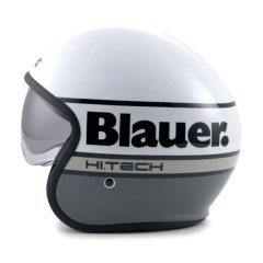 Casco Jet Blauer Pilot 4.0 Bianco Grigio